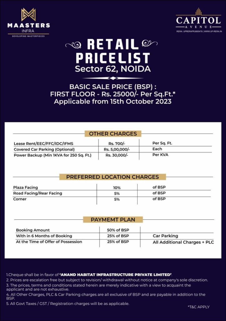 price list